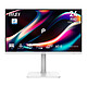 MSI 24" LED - PRO MAX 241PHW E14 Ecran PC Full HD 1080p - 1920 x 1080 pixels - 1 ms (MPRT) - 16/9 - Dalle IPS - 144 Hz - Adaptive-Sync - HDMI/DisplayPort/USB-C - Pivot - Blanc