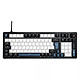 The G-Lab Keyz Elite 400 HE Magnétique (Bleu/Noir) Clavier gaming - format 96% - filaire - switchs magnétiques Hall Effect hot swappable - rétroéclairage RGB - AZERTY, Français