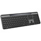 Logitech Signature Slim Solar+ K980 (Graphite) Clavier sans fil - Bluetooth LE - technologie Logitech LightCharge - compatible Windows, macOS et Chrome - AZERTY, Français