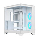 Fractal Design Pop 2 Vision RGB (Blanc) Boîtier Moyen Tour aquarium Blanc avec 4 ventilateurs RGB