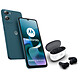 Motorola Moto G06 Power Blue (4 Go / 256 Go) + Moto Buds 2 Smartphone 4G-LTE Dual SIM IP64 - Helio G81 Octo-Core 2.0 GHz - RAM 4 GB - 120 Hz 6.88" 720 x 1640 touchscreen - 256 GB - Bluetooth 6.0 - 7000 mAh - Android 15 + wireless earbuds