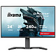 iiyama 23.8" LED - G-Master GB2471HS-B1 Red Eagle Ecran PC Full HD 1080p - 1920 x 1080 pixels - 0.3 ms (MPRT) - 16/9 - Dalle Fast IPS - 240 Hz - Adaptive Sync / G-SYNC Compatible - HDMI/DisplayPort - Pivot - Noir