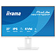 iiyama 27" LED - ProLite XB2797QSNP-W1 Ecran PC 2.5K - 2560 x 1440 pixels - 1 ms (MPRT) - 16/9 - Dalle IPS - 75 Hz - Adaptive-Sync - HDMI/DisplayPort/USB-C - Pivot - Hub USB - Ethernet - Blanc