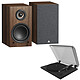 Triangle Elara LN01A Castaño + Teac TN-175 Negro Altavoz inalámbrico Hi-Fi Bluetooth (por pareja) + Tocadiscos automático con tracción por correa - 2 velocidades (33-45 rpm) - Preamplificador integrado