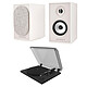 Triangle Borea BR02 CONNECT Crema + Teac TN-175 Negro Par de altavoces de estantería activos Bluetooth - 2 x 50 Watts - Phono - HDMI ARC - Óptico / Coaxial - USB-B - Salida SUB + Tocadiscos automático de tracción por correa - 2 velocidades (33-45 trs/min) - Pre-amplificador integrado
