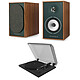 Triangle Borea BR02 CONNECT Verde + Teac TN-175 Negro Par de altavoces de estantería activos Bluetooth - 2 x 50 Watts - Phono - HDMI ARC - Óptico / Coaxial - USB-B - Salida SUB + Tocadiscos automático de transmisión por correa - 2 velocidades (33-45 trs/min) - Pre-ampli integrado
