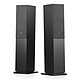 Audio Pro A48 W Noir Paire d'enceintes bibliothèques actives 2 x 320 Watts - Bluetooth 4.2 - Wi-Fi - AirPlay - Google Cast - HDMI ARC / Optique / RCA