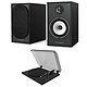 Triangle Borea BR03 CONNECT Negro + Teac TN-175 Negro Par de altavoces de estantería activos Bluetooth - 2 x 60 Watts - Phono - HDMI ARC - Óptico / Coaxial - USB-B - Salida SUB + Tocadiscos automático de transmisión por correa - 2 velocidades (33-45 trs/min) - Pre-amplificador integrado