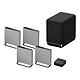 Sony HT-A9M2 Bravia Theatre Quad + SA-SW5 Système home-cinéma sans fil 4.0.4 - 400 W RMS - Dolby Atmos / DTS:X - Hi-Res Audio - Wi-Fi/Bluetooth/Ethernet/AirPlay 2 - HDMI eARC/ARC - Pass-through 4K/HDR Dolby Vision - Compatible 8K HDR / 4K 120 Hz - VRR - ALLM + Caisson de basses sans fil 300 Watts