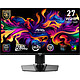 MSI 26.5" QD-OLED - MAG 271QP QD-OLED X28 Ecran PC 2.5K - 2560 x 1440 pixels - 0.03 ms (gris à gris) - 16/9 - Dalle QD-OLED - 280 Hz - DisplayHDR True Black 400 - Adaptive-Sync - HDMI/DisplayPort/USB-C - Pivot - Noir