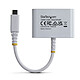 Avis StarTech.com Adaptateur Multiport USB-C vers HDMI avec Charge PD 140W (Blanc)
