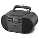 Muse M-188 RDC (Noir) Radio CD/MP3 - Affichage LCD - USB-C/Jack 3.5 mm - 30 stations préréglées