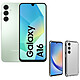 Samsung Galaxy A16 Vert d'Eau (4 Go / 128 Go) + Akashi Coque TPU Angles Renforcés Smartphone 4G-LTE Advanced Dual SIM IP54 - Helio G99 8-Core 2.2 GHz - RAM 4 Go - Ecran tactile Super AMOLED 90 Hz 6.7" 1080 x 2340 - 128 Go - NFC/Bluetooth 5.3 - 5000 mAh - Android 14 + Coque de protection transparente