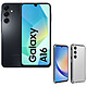 Samsung Galaxy A16 Noir (4 Go / 128 Go) + Akashi Coque TPU Angles Renforcés Smartphone 4G-LTE Advanced Dual SIM IP54 - Helio G99 8-Core 2.2 GHz - RAM 4 Go - Ecran tactile Super AMOLED 90 Hz 6.7" 1080 x 2340 - 128 Go - NFC/Bluetooth 5.3 - 5000 mAh - Android 14 + Coque de protection transparente