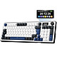 The G-Lab Keyz Elite 450 Clavier gaming sans fil -  format 96% - Bluetooth/RF2.4 GHz/Filaire - interrupteurs linéaire pré-lubrifiés - écran LCD personnalisable - rétroéclairage RGB - AZERTY, Français