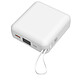 Akashi Batería de Respaldo Cable 22.5W Carga Rápida (Blanc) Batería externa 10 000 mAh