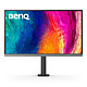BenQ 27" LED - PD2706UA Pantalla de PC 4K - 3840 x 2160 píxeles - 5 ms (gris a gris) - Formato 16/9 - Panel IPS - DisplayHDR 400 - HDMI/DisplayPort/USB-C - Pivot - Altavoces - Negro