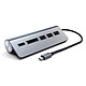 SATECHI USB-C Combo Hub pour Desktop (Gris) Hub USB-C 5 ports (3x USB-A,1x SD, 1x microSD)