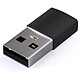 Avis SATECHI Adaptateur USB 3.0 USB-A Mâle vers USB-C - Noir (pack de 2)