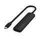 SATECHI Multiports USB-C Slim 4-en-1 4K (Noir) Hub USB-C 4 ports (1x USB-C PD 100W, 2x USB-A, 1x HDMI)