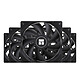 Thermalright TL-C12C - Noir (Par 5) Lot de 5 ventilateurs de boîtier 120 mm PWM