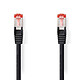 Nedis Câble RJ45 catégorie 6 S/FTP 0.15 m (Noir) Câble Réseau Cat 6 S/FTP RJ45 Mâle / RJ45 Mâle - 0.15 mètre