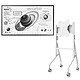 Samsung Flip 4 WM55B + Neomounts FL50-515WH1 White 4K UHD touch and interactive display - VA panel - 4000:1 - 8 ms - HDMI/DP/USB - Wi-Fi/Bluetooth - AirPlay 2 - 2 styluses - White (display only) + Mobile stand