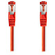 Nedis Câble RJ45 catégorie 6 S/FTP 0.5 m (Rouge) Câble Réseau Cat 6 S/FTP RJ45 Mâle / RJ45 Mâle - 0.5 mètre