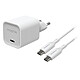 Mophie USB-C GaN Wall Adapter 35W + Câble liasse Chargeur USB-C 35W GaN + Câble liasse