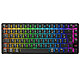 Cherry XTRFY K33 Compact Wireless (Noir) Clavier gaming sans fil -  format 75% - Bluetooth/RF2.4 GHz/Filaire - interrupteurs Mem-chanical - rétroéclairage RGB - AZERTY, Français