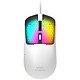 Mars Gaming MM-Viper (Blanc) Souris gaming - filaire - droitier - capteur optique de 12800 dpi - 6 boutons - rétroéclairage RGB