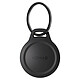 Nomad Porte-Clés AirTag v2 Noir Coque pour AirTag robuste en ABS avec anneau porte-clés en acier électroplaqué