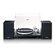 Lenco LS-500BK Noir Platine vinyle à courroie - 2 vitesses (33-45 trs/min) - Bluetooth - Enceintes externes - Amplificateur stéréo intégré de 2 x 30 W RMS - Port USB - RCA/AUX - Cellule Audio Technica AT-3600 (MMC)
