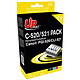 UPrint Pack of 5 compatible Canon PGI520/CLI521 cartridges Pack of 5 compatible Canon PGI520/CLI521 ink cartridges Black, Cyan, Magenta, Yellow