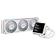 ASUS ROG Strix LC IV 360 ARGB LCD White Edition Kit de Watercooling 360 mm pour processeur avec éclairage ARGB Aura Sync