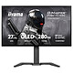 iiyama 27" OLED - G-Master GOB2701QSC-B1 Titan Falcon Ecran PC 2.5K - 2560 x 1440 pixels - 0.03 ms (GTG) - 16/9 - Dalle OLED - 280 Hz - DisplayHDR 400 True Black - G-SYNC Compatible - HDMI/DisplayPort - Hub USB - Pivot - Noir