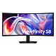 Samsung 40" LED - ViewFinity S8 S40H850TAU Ecran PC 5K - 5120 x 2160 pixels - 4 ms (gris à gris) - Format 21/9 - Dalle VA incurvée - 144 Hz - HDR10+ - FreeSync Premium - HDMI/DisplayPort/Thunderbolt 5 - Hub USB - Ethernet - Noir