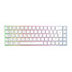 The G-Lab Keyz Titanium HE (Blanc) Clavier filaire pour gamer - switches magnétiques hot-swappables - rétroéclairage LED RGB - AZERTY, Français