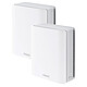 ASUS ZenWiFi BT8 x2 2x Routeurs sans fil Tri Band Wi-Fi 7 BE14000 (8643 Mbps + 4328 Mbps + 688 Mbps) MU-MIMO avec 1 port WAN 2.5 Gbps + 1 port LAN 2.5 Gbps + 2 ports LAN 1 Gbps
