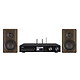 Imperial DABMAN i560 CD + Dali Kupid Noyer Lecteur tout-en-un stéréo 2 x 30W - CD/DAB+/HDMI ARC/USB - Radio Internet - Wi-Fi/Bluetooth 5.1 - Fast Ethernet + Enceinte bibliothèque compacte 120W (par paire)