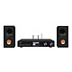 Imperial DABMAN i560 CD + Klipsch R-40M Noir Lecteur tout-en-un stéréo 2 x 30W - CD/DAB+/HDMI ARC/USB - Radio Internet - Wi-Fi/Bluetooth 5.1 - Fast Ethernet + Enceinte bibliothèque 50 Watts (par paire)