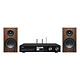 Imperial DABMAN i560 CD + Triangle Elara LN01 Châtaignier Lecteur tout-en-un stéréo 2 x 30W - CD/DAB+/HDMI ARC/USB - Radio Internet - Wi-Fi/Bluetooth 5.1 - Fast Ethernet + Enceinte bibliothèque compacte 50 W Bass-Reflex (par paire)