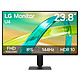 LG 23.8" LED - 24U411B-B Ecran PC Full HD 1080p - 1920 x 1080 pixels - 5 ms (gris à gris) - 16/9 - Dalle IPS - 144 Hz - HDR10 - FreeSync Premium - HDMI/VGA - Noir