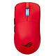 ASUS ROG Harpe II Ace Lava Red Souris avec ou sans fil pour gamer - droitier - Bluetooth/RF 2.4 GHz/Filaire - capteur optique 42000 dpi - rétroéclairage RGB Aura Sync