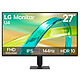 LG 27" LED - 27U411B-B Ecran PC Full HD 1080p - 1920 x 1080 pixels - 5 ms (gris à gris) - 16/9 - Dalle IPS - 144 Hz - HDR10 - FreeSync Premium - HDMI/VGA - Noir