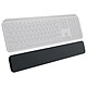 Logitech MX Palm Rest (Graphite) Repose-poignets - mousse à mémoire de forme - similicuir - pour MX Keys S