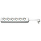 Goobay Multiprise 6 prises (type F, CEE 7/3) - 1.5 m - Blanc Multiprise 6 prises type F - 1.5 m