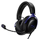 HyperX Cloud III (noir/bleu) Casque gaming fermé - son spatial DTS Headphone:X - micro amovible à réduction de bruit - cadre en aluminium - arceau en mousse à mémoire de forme - commandes intégrées