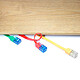 Goobay Câble RJ45 Plat Cat 6a U/UTP 1 m (Jaune) pas cher