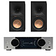 Onkyo Muse Y-40 Argent + Klipsch R-60M Lecteur audio réseau et Amplificateur stéréo 2 x 150 W - Wi-Fi/Bluetooth/Ethernet - AirPlay 2 - HDMI ARC/Optique/COAX/Phono M/USB-A + Enceinte bibliothèque 85 Watts (par paire)